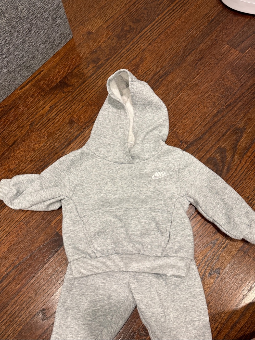 Nike baby boy Gray Hooded & jogger set